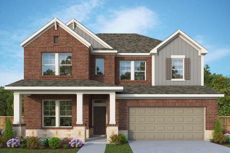 New construction Single-Family house 18318 Bluebird Branch Lane, Cypress, TX 77433 The Axel- photo 0