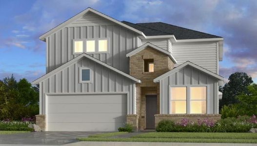 New construction Single-Family house 21614 Flannel Bush Lane, Cypress, TX 77433 Lunaria- photo 0