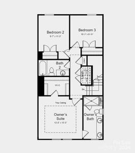 Structural options added include: fireplace and ledge in owner's shower.