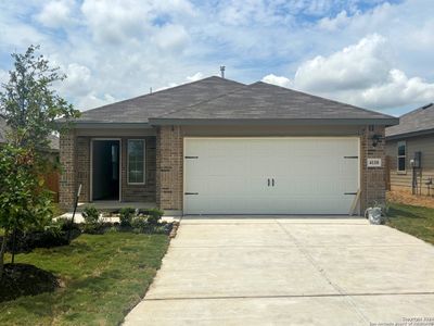 New construction Single-Family house 4110 Common Sage, Von Ormy, TX 78073 The Brooke- photo 0