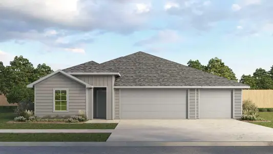 New construction Single-Family house 147 Union Pacific Dr, Cedar Creek, TX 78612 plan The Courtland - image