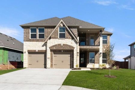 New construction Single-Family house 3711 Ironwood St, Midlothian, TX 76065 plan Princeton 2F-EW - image