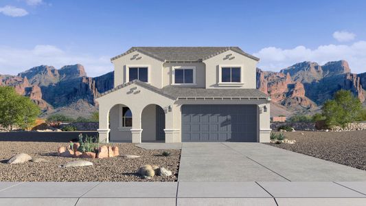 New construction Single-Family house 24206 W Hacienda Ave, Buckeye, AZ 85326 plan Crow - image