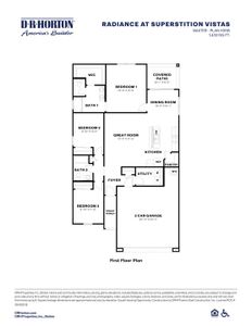 New construction Single-Family house 9648 S Caballo Dr, Apache Junction, AZ 85120 plan Baxter - image