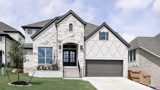 New construction Single-Family house 3640 Agarita Pass, Bulverde, TX 78163 plan 3396W - image