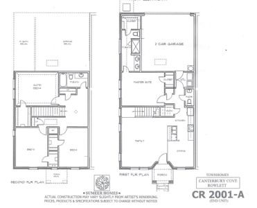 New construction Townhouse house 3629 Geoffrey Trl, Rowlett, TX 75088 plan CC-2001 - image