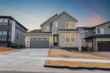 New construction Single-Family house 6593 Bridlespur St, Castle Pines, CO 80108 plan 4076 Adelyn Elevation A - Modern Farmhouse - image