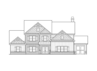 New construction Single-Family house 2112 Stonegate Wy, Monroe, GA 30656 plan (GA)Woodmont A.1 3 Side Entry - image
