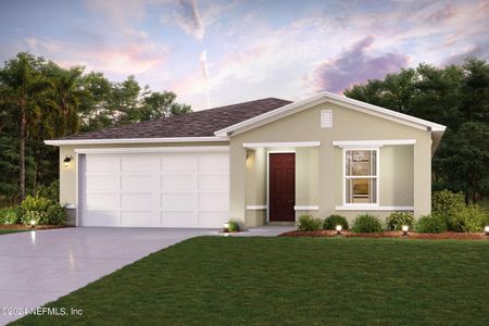 New construction Single-Family house 56 Forsythe Lane, Palm Coast, FL 32137 PORTSMOUTH- photo 0