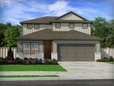 New construction Single-Family house 324 Wheel Horse Rd, Burnet, TX 78611 plan The Matador (870) - image