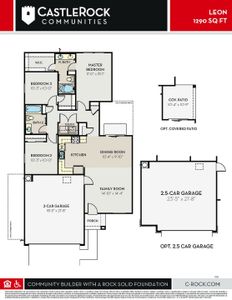 New construction Single-Family house 36800 Santa Barbara Ave, Maricopa, AZ 85138 plan Leon - image