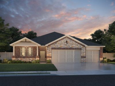 New construction Single-Family house 180 Coopers Hawk Crst, Cedar Creek, TX 78612 plan The Oleander (401) - image