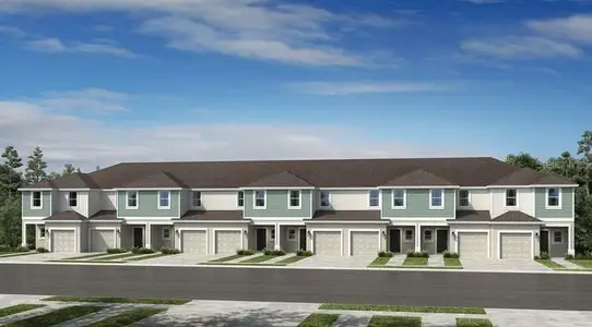 New construction Townhouse house 3141 Novara Ln, Bradenton, FL 34211 plan Jasmine - image