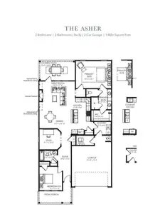 New construction Single-Family house 108 English Barn Wy, Hiram, GA 30141 plan The Asher - image 2