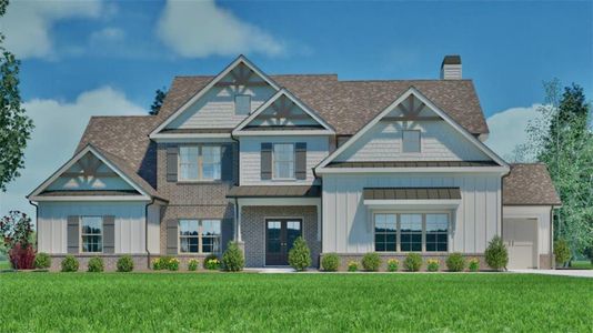 New construction Single-Family house 615 Shepherds Xing, Oxford, GA 30054 plan (GA)Woodmont B 3 Side Entry - image
