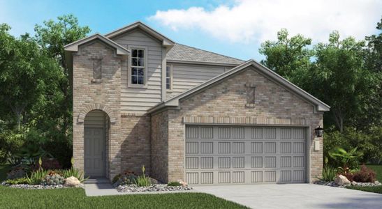 New construction Single-Family house 1802 Roaming Oak Bnd, Georgetown, TX 78628 Riviera- photo 0 0