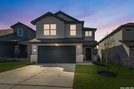 New construction Single-Family house 10434 Cypress Spgs, San Antonio, TX 78252 plan Springfield - image