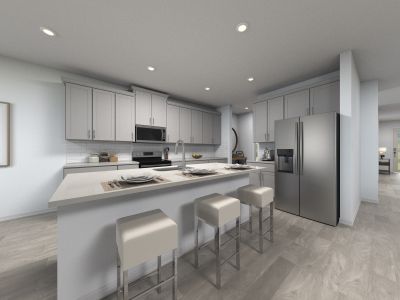 Kitchen of the Zander floorplan.