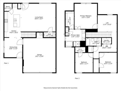 Floor Plan - mirror image, measurements are approximate