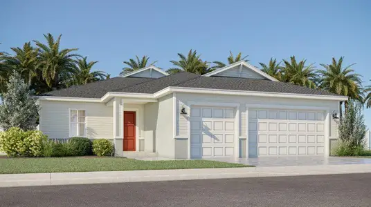 New construction Single-Family house 1324 Se Willow Oaks St, Port St. Lucie, FL 34984 plan Paris - image