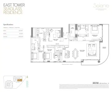 New construction Condo house 151 N Seabreeze Blvd, Unit 1601 E, Fort Lauderdale, FL 33304 plan Seaglass - image 6
