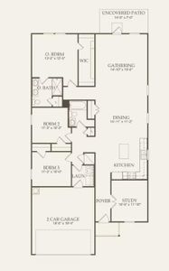 Centex Homes, Hewitt floor plan