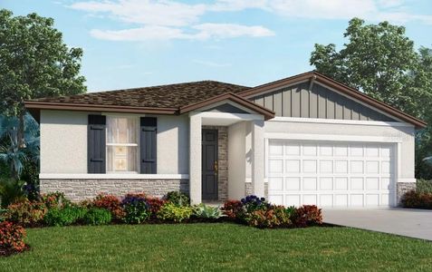 New construction Single-Family house 2211 Sageland Wy, Bartow, FL 33830 plan Foxglove - image