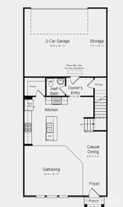 Structural options added:  Tray ceiling at owner's suite, study in place of loft, gourmet kitchen and owner's bath 2.