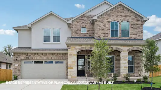 New construction Single-Family house 548 Prairie Wind Dr, Leander, TX 78641 plan The Homer - image