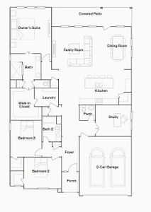 New construction Single-Family house 27003 W Rustlers Bnd, Montgomery, TX 77316 plan Cabot II - image