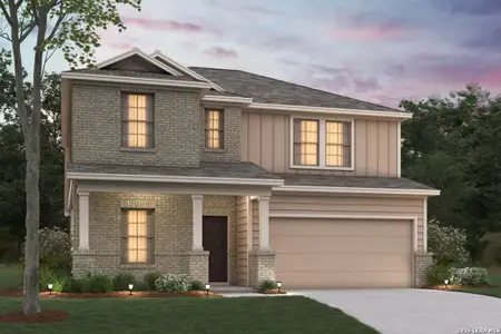 New construction Single-Family house 1025 Eagle Xing, Seguin, TX 78155 plan Harrison - image