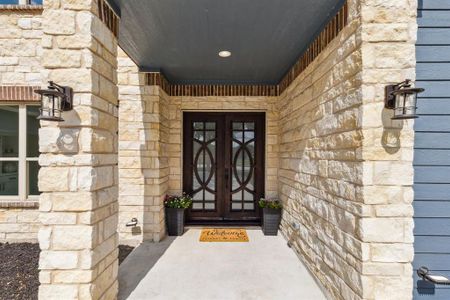 Gorgeous metal and glass doors.