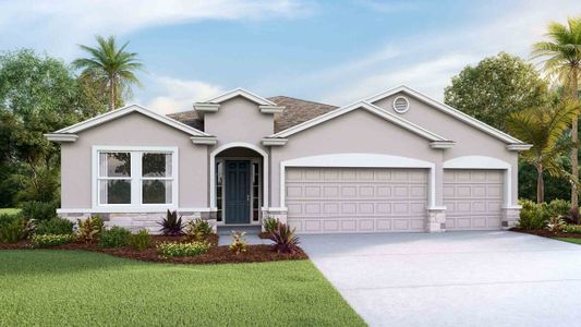 New construction Single-Family house 11105 Cotton Vale Pl, San Antonio, FL 33576 null- photo 0 0