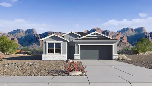 New construction Single-Family house 35830 N Gamble Ln, San Tan Valley, AZ 85140 plan Easton - image