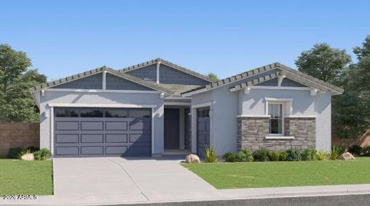 New construction Single-Family house 3411 E Aglio Ave, San Tan Valley, AZ 85143 plan Trillium Plan 4585 - image