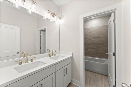 New construction Single-Family house 3548 Cedarvale Ct, Powder Springs, GA 30127 plan Trenton - image 13