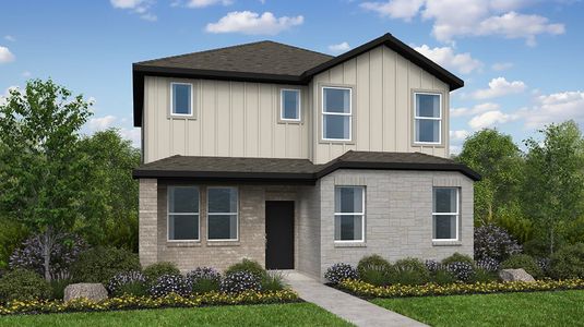 New construction Single-Family house 5916 Beverly Prairie Rd, Del Valle, TX 78617 plan Sandgrouse - image
