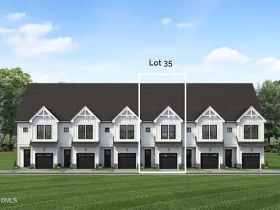 New construction Townhouse house 942 Steel Mill Ln, Apex, NC 27523 plan Harrington Interior Unit - image