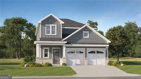 New construction Single-Family house 1801 Holmsey Cir Se, Conyers, GA 30094 plan Columbus - image