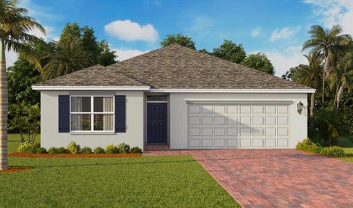 New construction Single-Family house 1404 Garabaldi Cir Se, Palm Bay, FL 32909 plan Lakeside - image