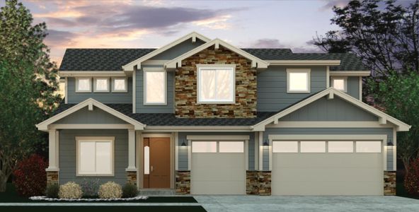 New construction Single-Family house 3632 N Buchanan Ct, Aurora, CO 80019 plan Adeline 55 - image