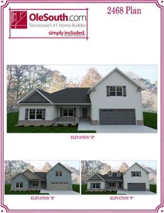 New construction Single-Family house 2600 Stewart Creek Rd, Murfreesboro, TN 37129 plan 2468 Elevation DEF - image