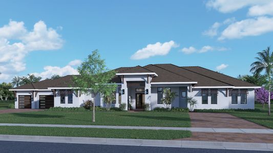 New construction Single-Family house 11915 Sw 14 Pl, Davie, FL 33325 The Magnolia Home- photo 0