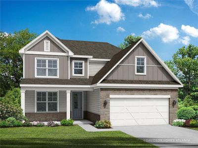 New construction Single-Family house 127 Grand Meadows Drive, Hoschton, GA 30548 The Ash C at Wehunt Meadows- photo 0