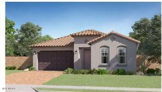 New construction Single-Family house 15883 W Winslow Ave, Goodyear, AZ 85338 Sage Plan 4022- photo 0