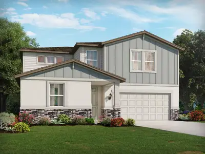 New construction Single-Family house 1834 Coolridge Pl, Zephyrhills, FL 33541 plan Primrose - image