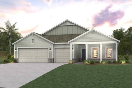 New construction Single-Family house 91 Pegasus Rd, Flagler Beach, FL 32136 plan Everglade - image