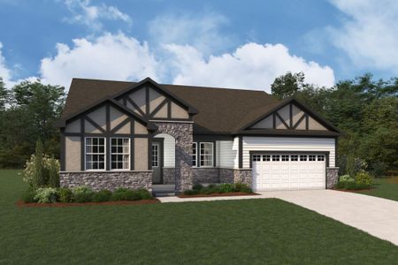 Florissant Tudor Elevation rendering