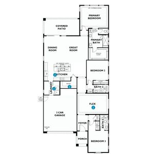 New construction Single-Family house 21262 E Seagull Dr, Queen Creek, AZ 85142 plan 4023 - image