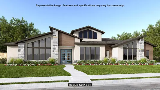 New construction Single-Family house 201 Brave Company, Boerne, TX 78006 plan 4226A - image